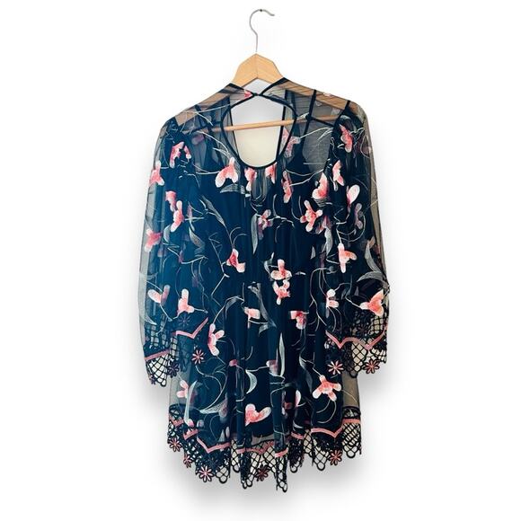 Alice McCall Wish You Were Here Mini Dress Sugar Plum Floral Black 4 US Women’s - Picture 8 of 11